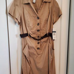 New Robbie Bee size 18 Khaki Dress